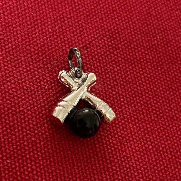 VTG I Crossed Bowling Pins + Black Ball Charm - Picture 15 of 16